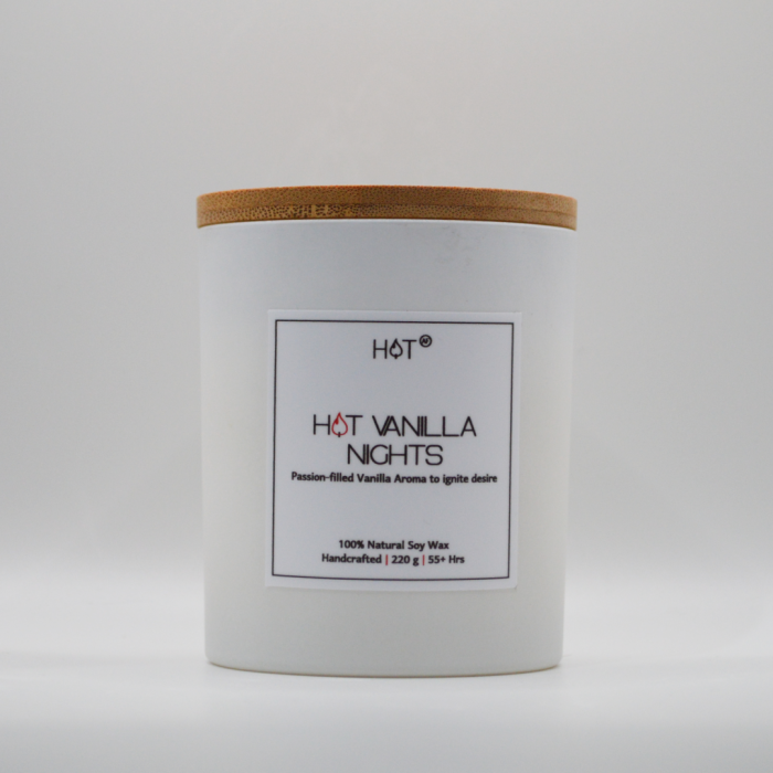 Hot Vanilla Nights Candle Jar 1